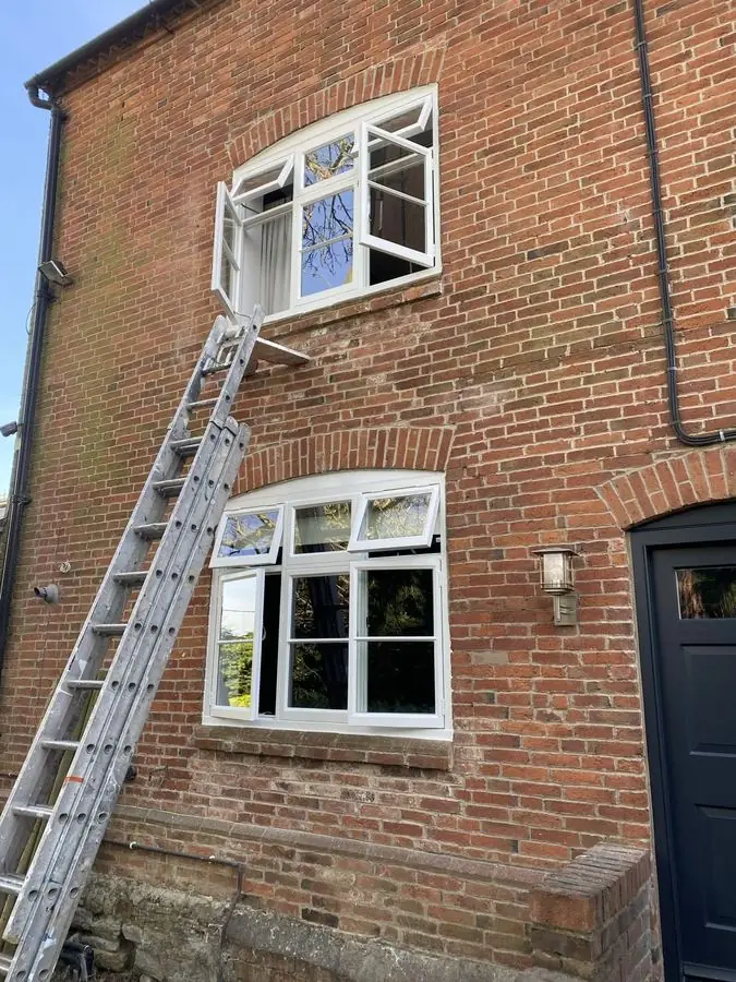Casement window restoration and vacuum double glazing in Leicestershire — project photo
