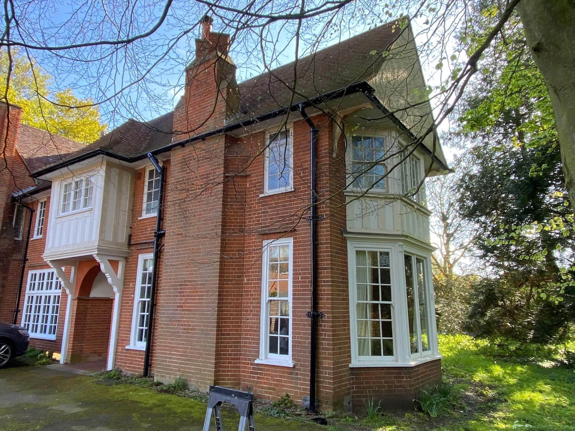 Double glazing of sash windows in a period property in Suffolk