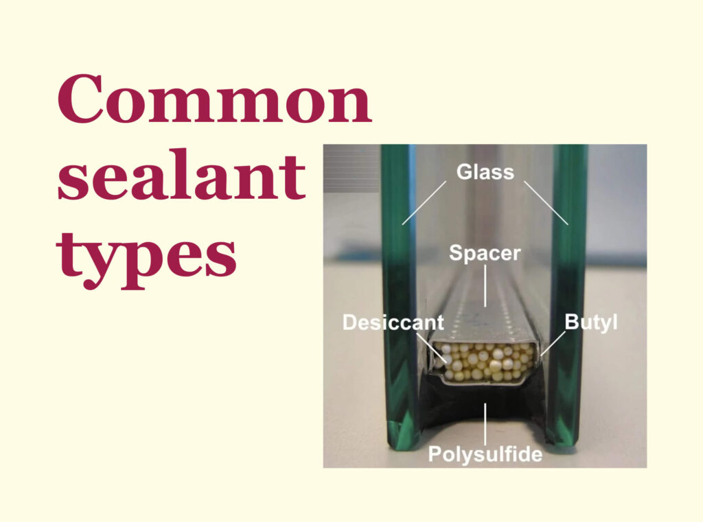 Common sealant types