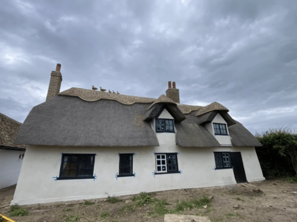 double glazing process of old cottage windows